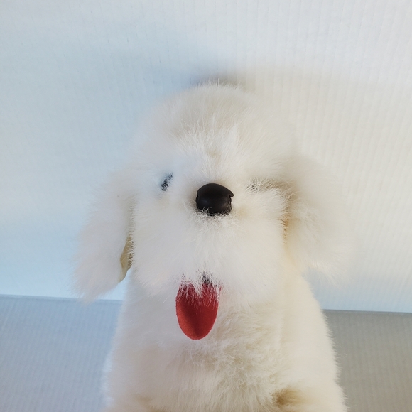 Vintage 80s Applause Plush White Dog Pup Brewster 13778 Bichon Frise Samoyed 14" - Picture 2 of 11